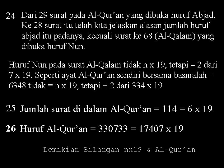 Flying Book No 0 Matematika Alquran Bilangan 19