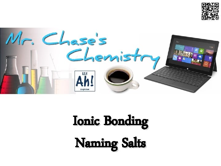 Ionic Bonding Naming Salts 