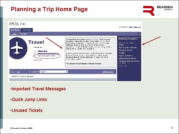 Planning a Trip Home Page • Important Travel Messages • Quick Jump Links •