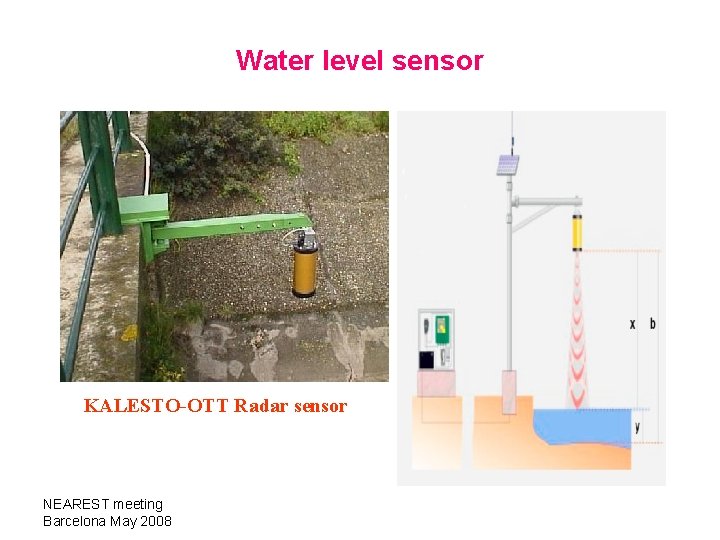 Water level sensor KALESTO-OTT Radar sensor NEAREST meeting Barcelona May 2008 