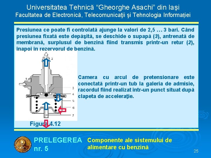 Universitatea Tehnică “Gheorghe Asachi” din Iaşi Facultatea de Electronică, Telecomunicaţii şi Tehnologia Informaţiei Presiunea