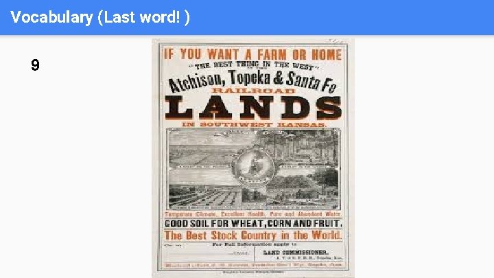 Vocabulary (Last word! ) 9 Vocabulary (Last word! ) 9
