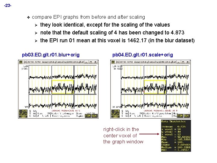 -23 v compare EPI graphs from before and after scaling Ø Ø Ø they