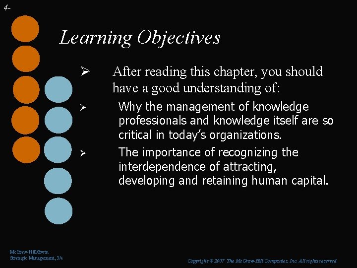 4 - Learning Objectives Ø Ø Ø Mc. Graw-Hill/Irwin Strategic Management, 3/e After reading