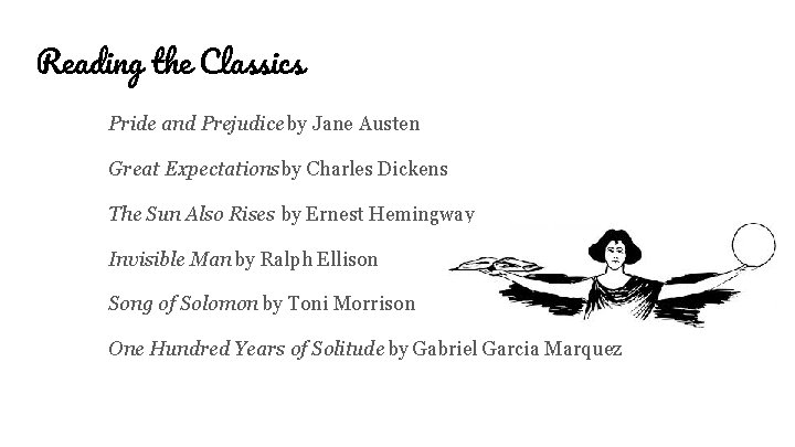 Reading the Classics Pride and Prejudice by Jane Austen Great Expectations by Charles Dickens