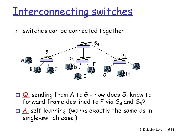 Interconnecting switches r switches can be connected together S 4 S 1 S 2