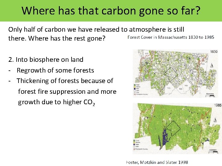 Where has that carbon gone so far? Only half of carbon we have released