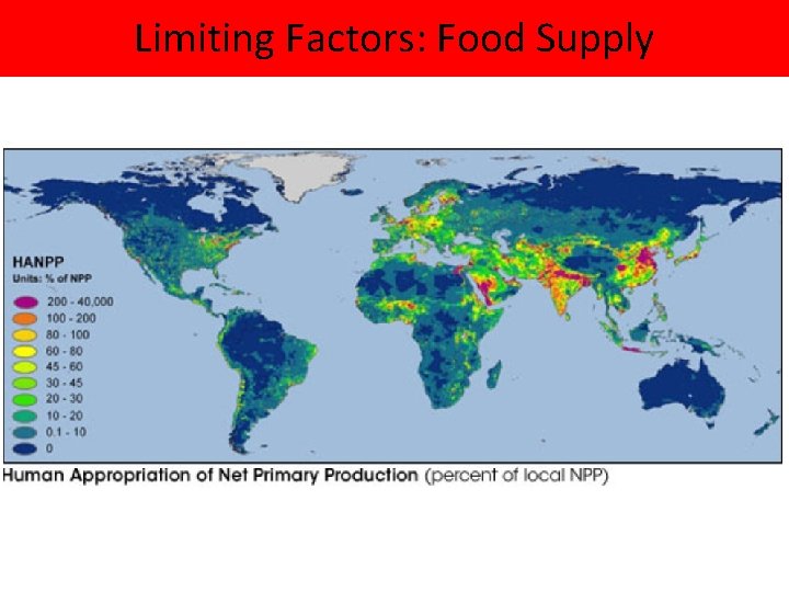 Limiting Factors: Food Supply 