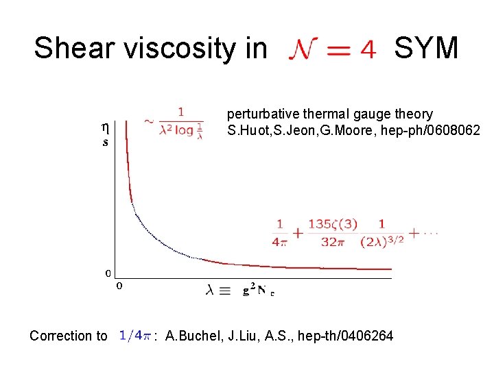 Shear viscosity in SYM perturbative thermal gauge theory S. Huot, S. Jeon, G. Moore,