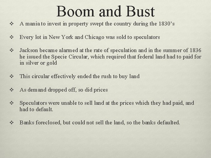 Boom and Bust v A mania to invest in property swept the country during