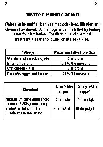2 2 Water Purification Water can be purified by three methods- heat, filtration and