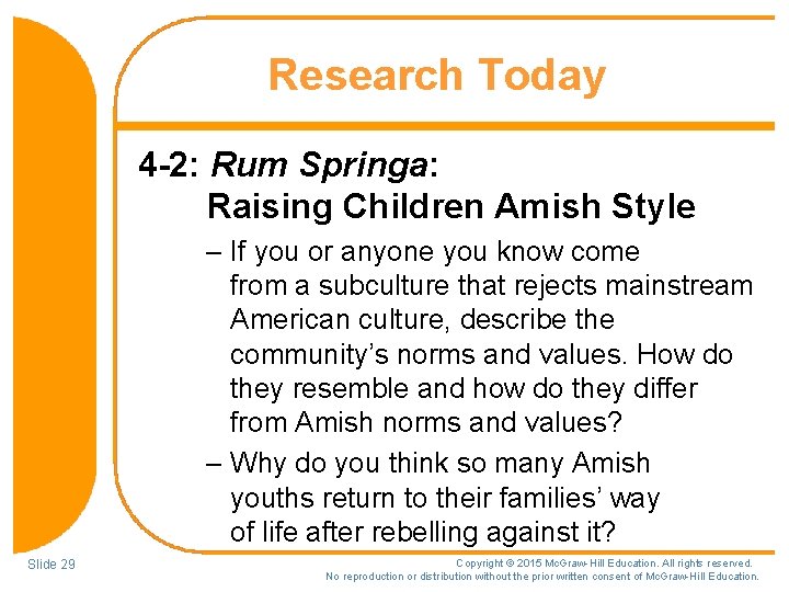 Research Today 4 -2: Rum Springa: Raising Children Amish Style – If you or Research Today 4 -2: Rum Springa: Raising Children Amish Style – If you or