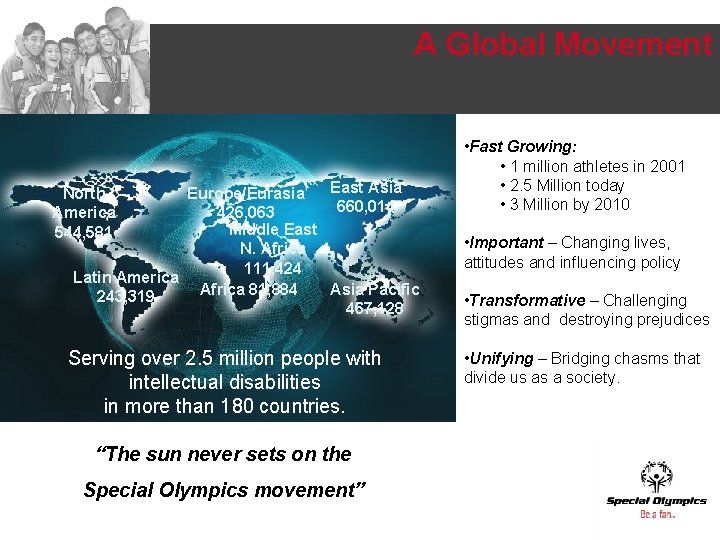 A Global Movement East Asia Europe/Eurasia 660, 014 426, 063 Middle East N. Africa A Global Movement East Asia Europe/Eurasia 660, 014 426, 063 Middle East N. Africa