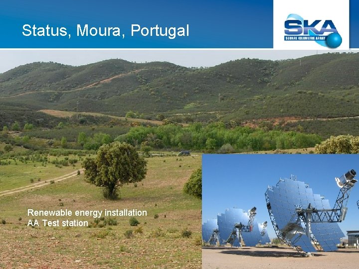 Status, Moura, Portugal Renewable energy installation AA Test station 