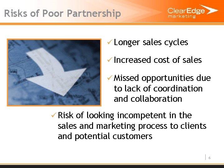Risks of Poor Partnership ü Longer sales cycles ü Increased cost of sales ü
