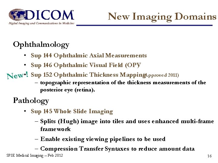 New Imaging Domains Ophthalmology • Sup 144 Ophthalmic Axial Measurements • Sup 146 Ophthalmic