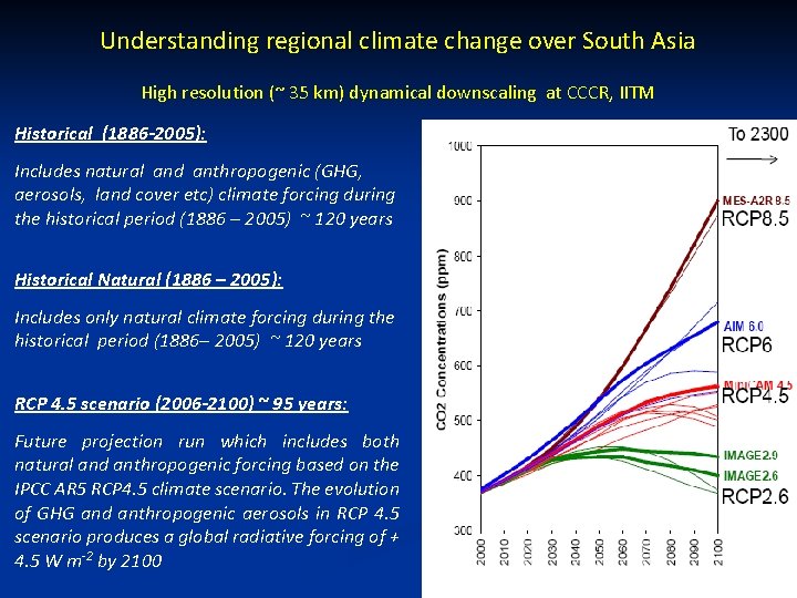 Understanding regional climate change over South Asia High resolution (~ 35 km) dynamical downscaling