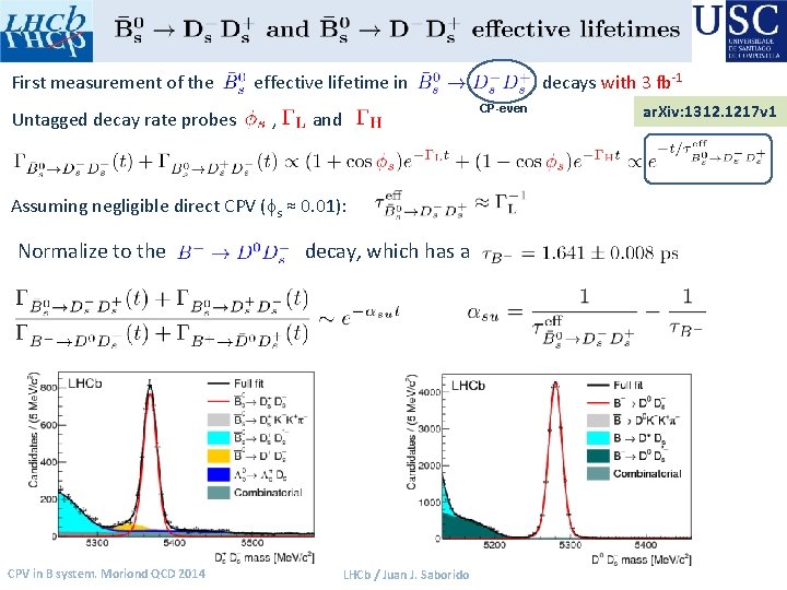 First measurement of the Untagged decay rate probes effective lifetime in , CP-even and