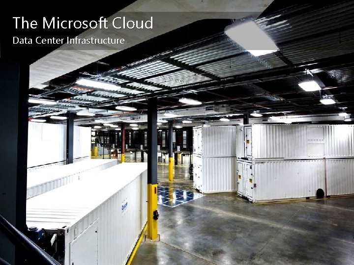 The Microsoft Cloud Data Center Infrastructure 