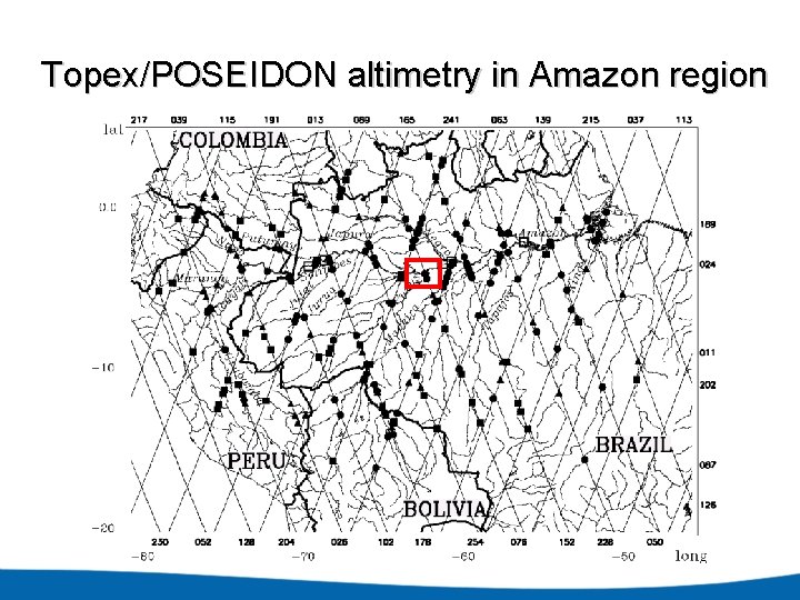 Topex/POSEIDON altimetry in Amazon region 