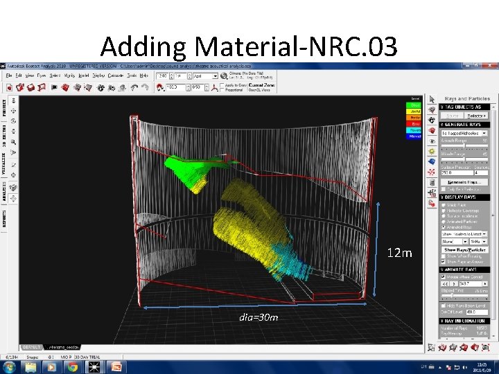 Adding Material-NRC. 03 12 m dia=30 m Adding Material-NRC. 03 12 m dia=30 m