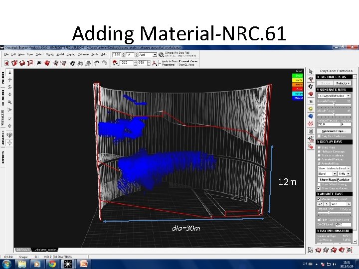 Adding Material-NRC. 61 12 m dia=30 m Adding Material-NRC. 61 12 m dia=30 m