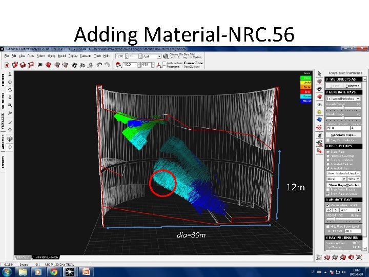 Adding Material-NRC. 56 12 m dia=30 m Adding Material-NRC. 56 12 m dia=30 m