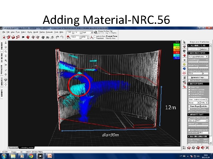 Adding Material-NRC. 56 12 m dia=30 m Adding Material-NRC. 56 12 m dia=30 m