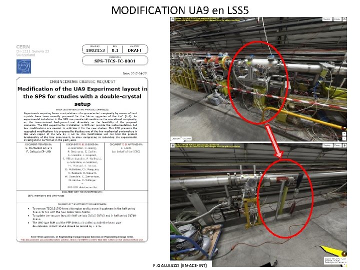 MODIFICATION UA 9 en LSS 5 F. GALLEAZZI (EN-ACE-INT) 