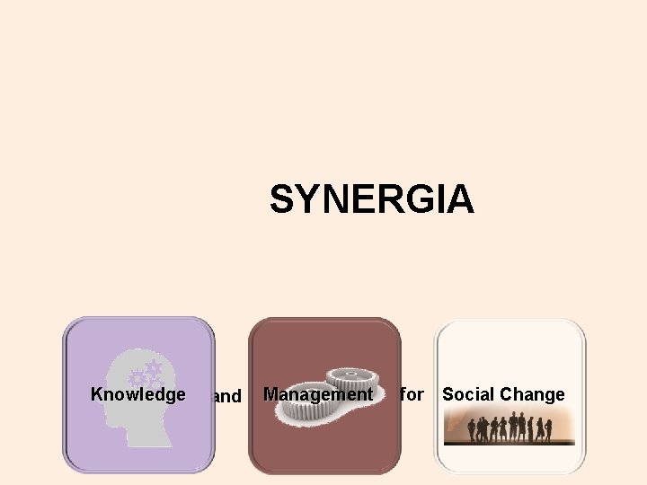 SYNERGIA Knowledge and Management for Social Change 