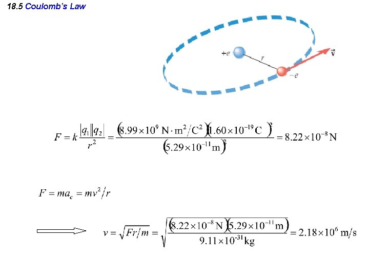 18. 5 Coulomb’s Law 