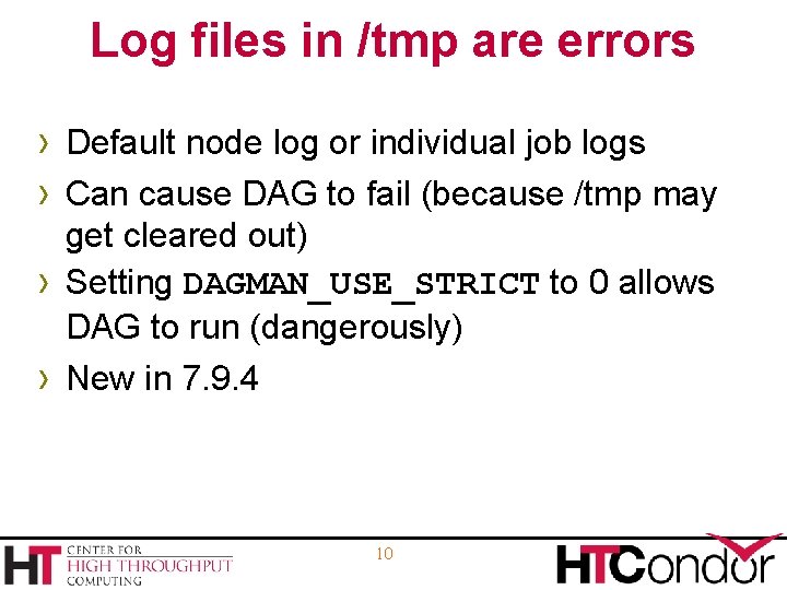 Log files in /tmp are errors › Default node log or individual job logs