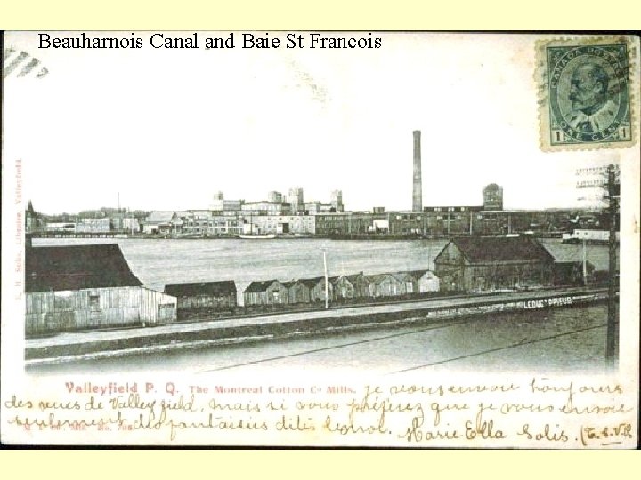 Beauharnois Canal and Baie St Francois 