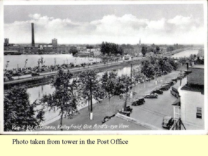 Photo taken from tower in the Post Office 