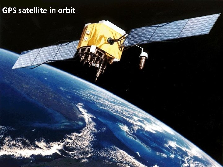 GPS satellite in orbit 