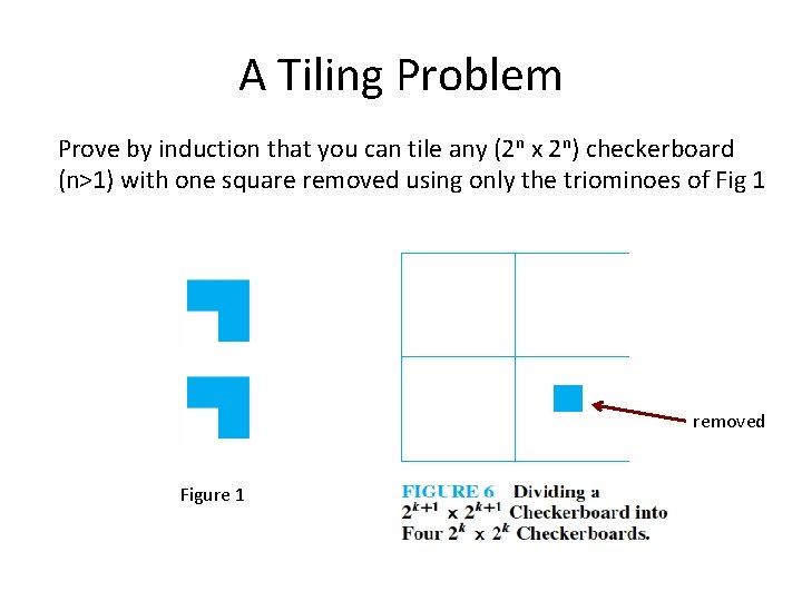 A Tiling Problem Prove by induction that you can tile any (2 n x