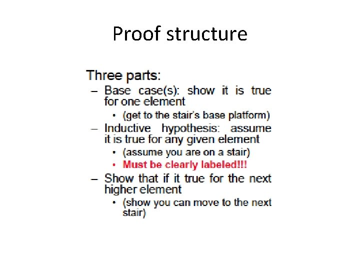 Proof structure 