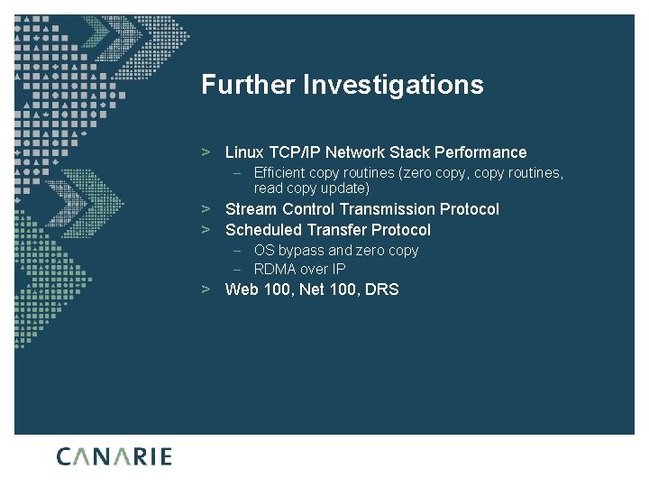 Further Investigations > Linux TCP/IP Network Stack Performance – Efficient copy routines (zero copy,