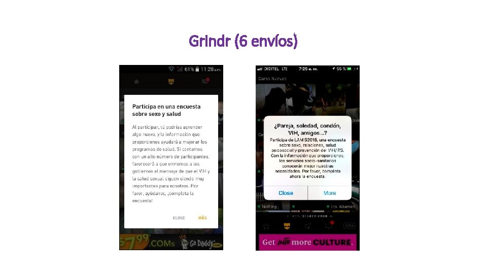 Grindr (6 envíos) 