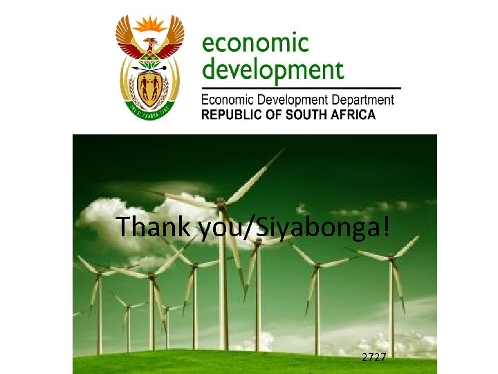 Thank you/Siyabonga! 2727 