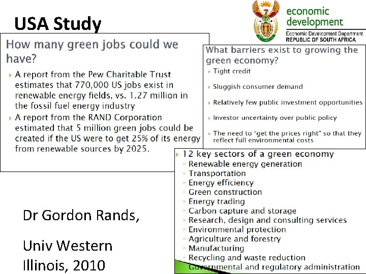 USA Study Dr Gordon Rands, Univ Western Illinois, 2010 77 7 