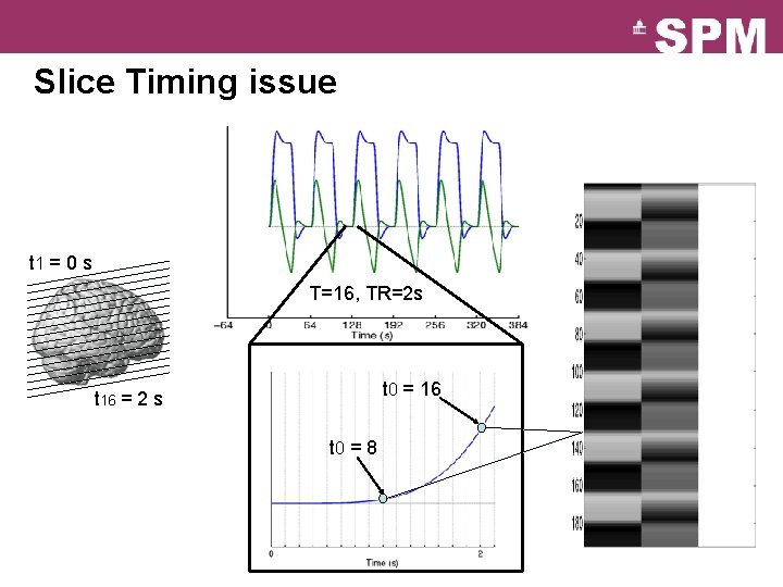 Slice Timing issue t 1 = 0 s T=16, TR=2 s t 0 =