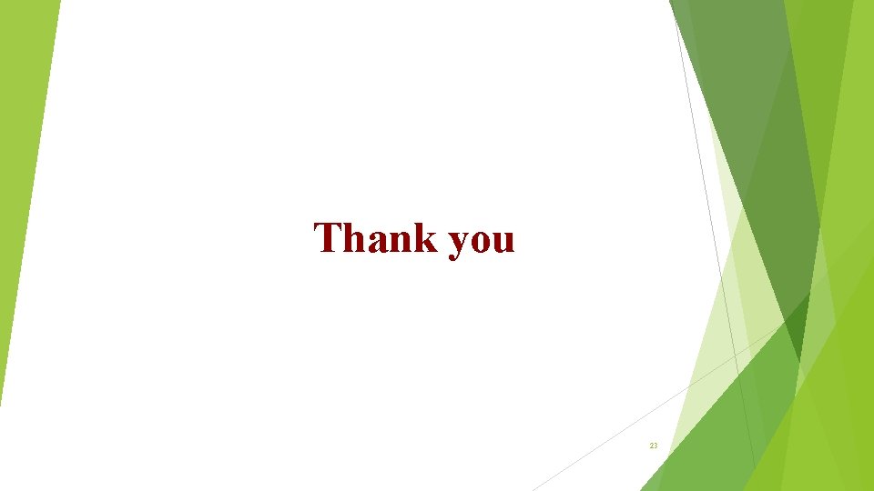 Thank you 23 Thank you 23