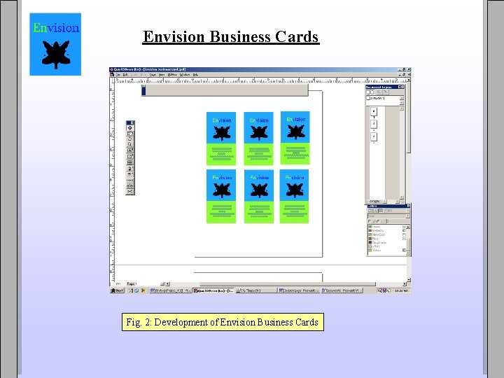 Envision Business Cards Fig. 2: Development of Envision Business Cards 