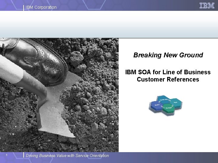 IBM Corporation Breaking New Ground IBM SOA for Line of Business Customer References 1