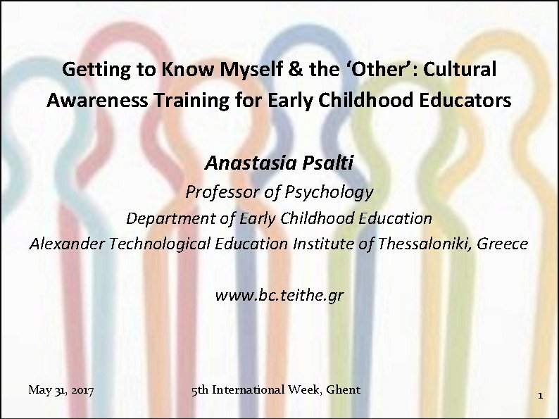 Getting to Know Myself & the ‘Other’: Cultural Awareness Training for Early Childhood Educators