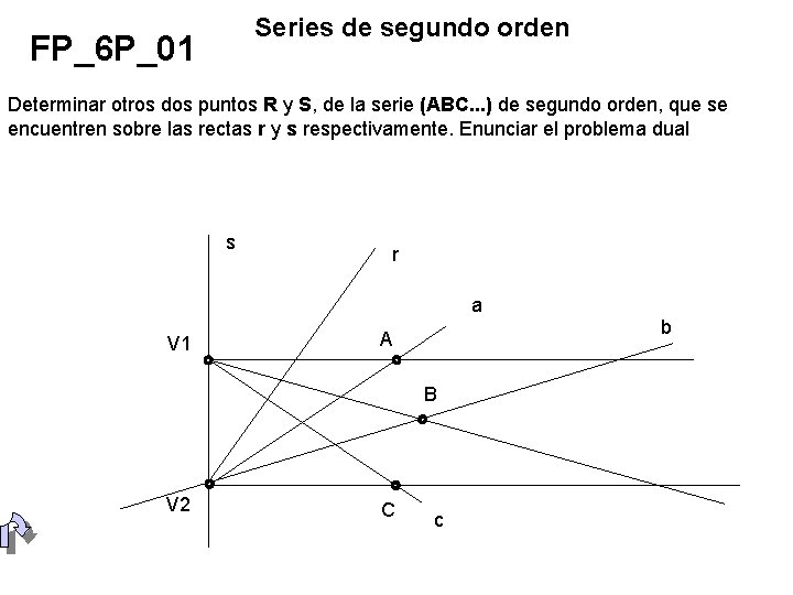 Series de segundo orden FP_6 P_01 Determinar otros dos puntos R y S, de