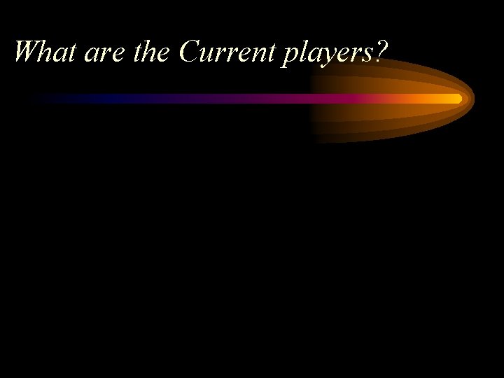 What are the Current players? 