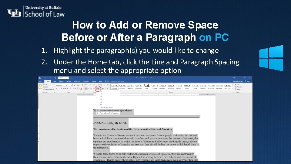How to Add or Remove Space Before or After a Paragraph on PC 1. How to Add or Remove Space Before or After a Paragraph on PC 1.