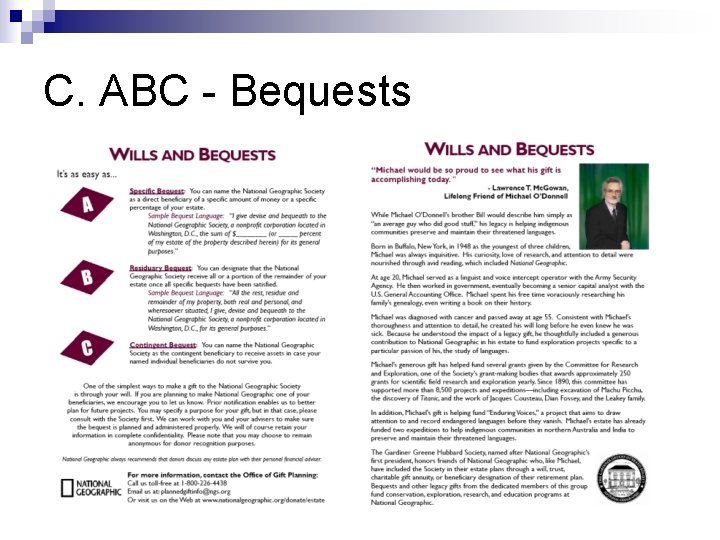 C. ABC - Bequests 
